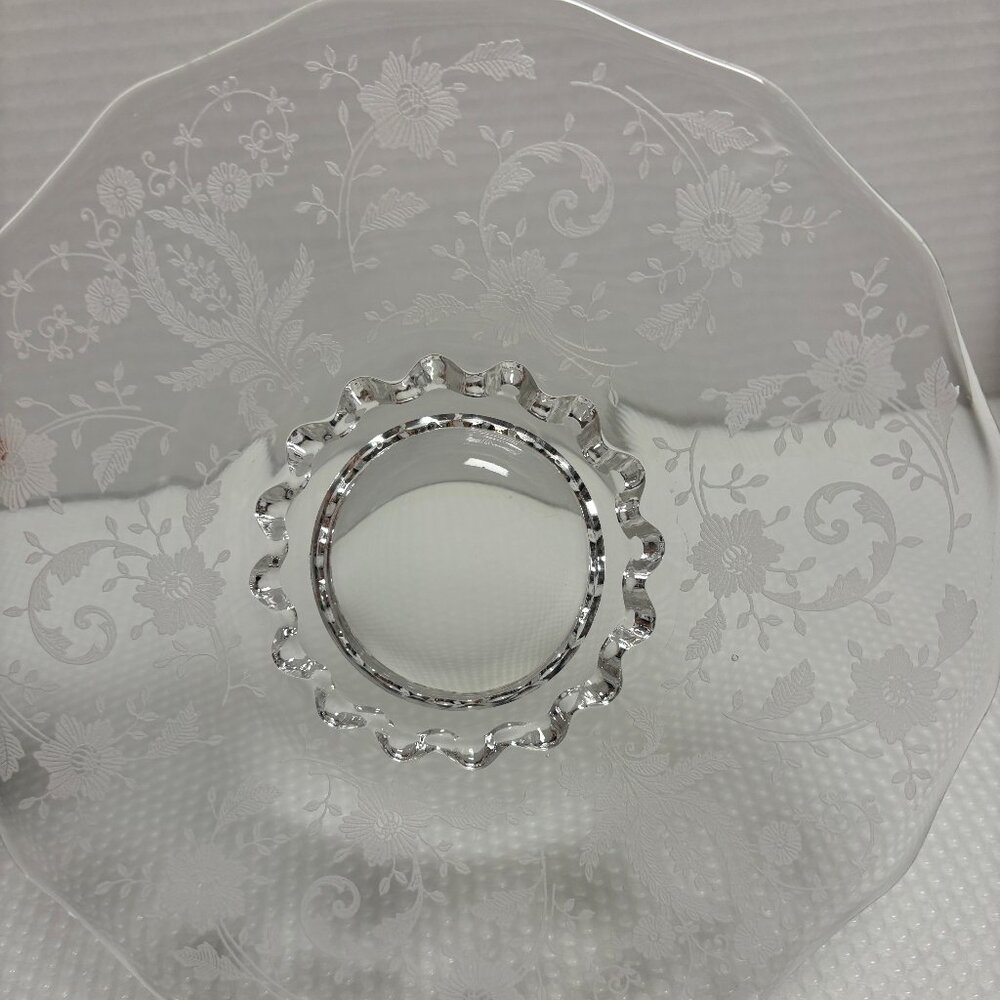 Cambridge Floral Etched Salad Plate 7.5 - 1516